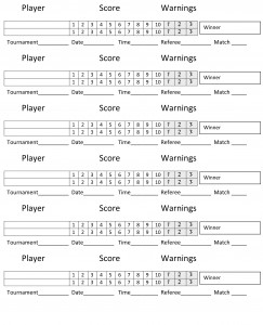 Wallball Score Sheet